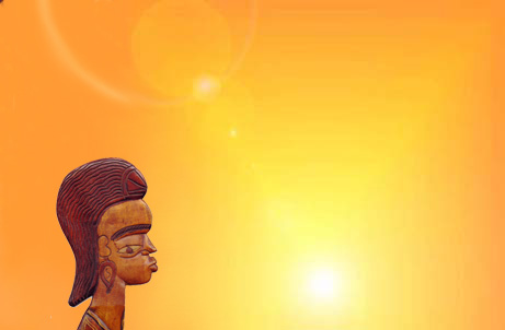 Femme noire au soleil