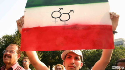 Manifestant pour les droits LGBT en Iran