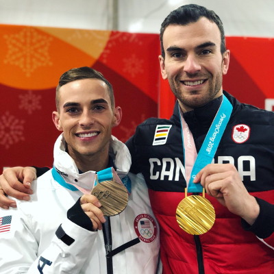 Adam Rippon avec Eric Radford