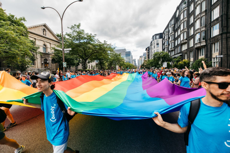 Drapeau LGBT géant