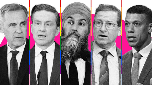 photos des chefs des 5 partis fédéraux